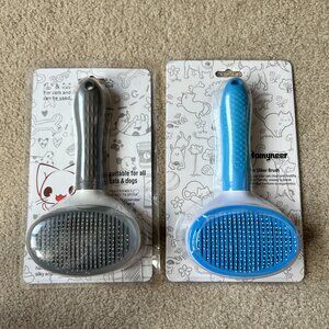 Homyneer Slicker Brush for Cats and Dogs